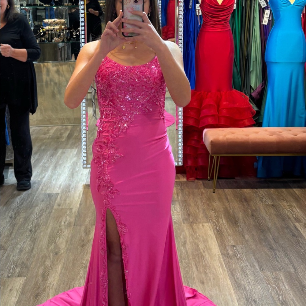 Faviana Pink Prom Dress